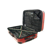 Mia Toro Italy Cadeo Hardside Spinner Luggage 3pc Set, Black
