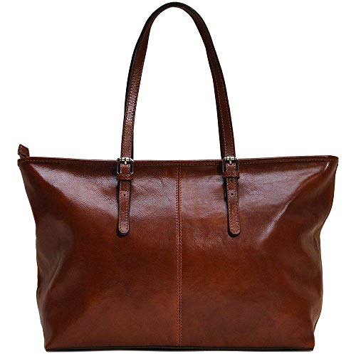 Floto Leather Bag Shopping Tote Shoulder Bag Handbag Women's Bag