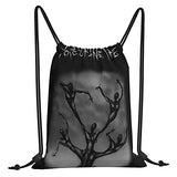 SLDFJLATEE Por-cupine TRE-e Drawstring Backpack/Outdoor Portable Backpack Sports and Fitness Backpack