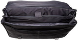 Heritage Travelware Colombian Leather Dual Compartment 16" Flapover Laptop Portfolio, Black