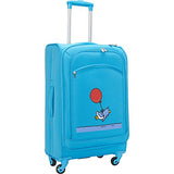 Ed Heck Lightweight 5-PC Spinner Luggage Set (Sky Blue- Flying Penguin)