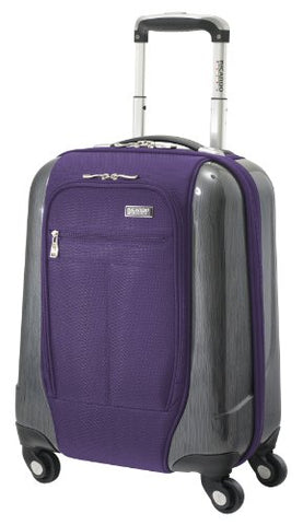 Ricardo Beverly Hills Luggage Crystal City 17 Inch Spinner Universal Carry-On Bag, Imperial Purple,