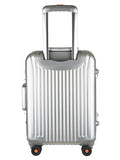 All Aluminum Carry On Luggage, HardShell Spinner Suitcase Grade 5 Aluminum-Magnesium Alloy TSA