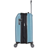 Kenneth Cole New York Sudden Impact 2.0 20" Hardside Expandable 8-Wheel Spinner Carry-on Luggage with TSA Lock, Ice Blue