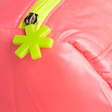 FUEL Hot Pink Gym Bag Duffle Zipper Weekender for Women Duffel Weekend Carry On with Zipper Pocket