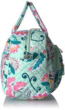 Vera Bradley Iconic Compact Weekender Travel Bag, Signature Cotton, Mint Flowers