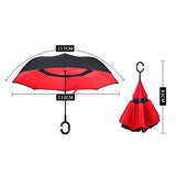 HOMEE Creative reverse rain and rain umbrella double car male businessman long handle reverse