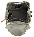 Gootium Canvas Backpack - Vintage Military Rucksack Travel Dayack