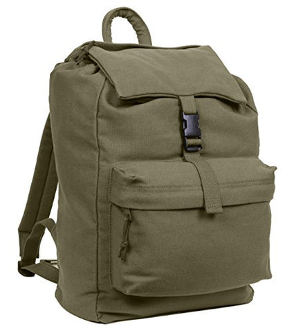 Rothco Canvas Daypack, Olive Drab
