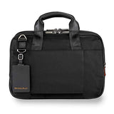 Briggs & Riley Small Expandable Brief Briefcase Black One Size