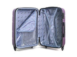 DUKAP Rodez Lightweight Hardside 3 piece Luggage set 20''/24''/28'' Purple