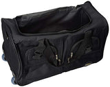 Rockland Rolling Duffel Bag, Black, 22-Inch