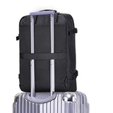 G4Free Carry On Travel Backpack 40L Flight Approved Fits 19" Water Resistant Backpack Black