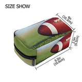 Makeup Organizer Don't Miss A Game Womens Zip Toiletry Bag Large Case Cosmetic Bags