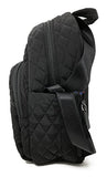 Vera Bradley Leigh Small Quilted Backpack (Classic Black)