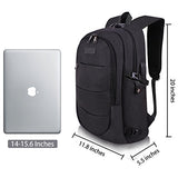 Travel Laptop Backpack Water Resistant Anti-Theft Bag with USB Charging Port and Lock 14/15.6 Inch Computer Business Backpacks for Women Men College School Student Gift,Bookbag Casual Hiking Daypack