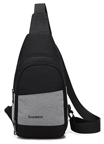 Scarleton Classic Sling Bag H20540103 - Black/Grey