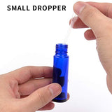 24 Pack,10 Ml Blue Glass Roller Bottle Bottles With Removable Stainless Steel Roller