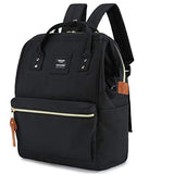 Himawari Travel School Backpack with USB Charging Port 15.6 Inch Doctor Work Bag for Women&Men College Students(H900d-L SB Black)