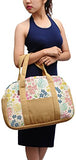 Women'S Seamless Ditsy Floral Pattern Printed Canvas Duffel Travel Bags Was_19