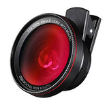 AMIR Phone Camera Lens, 0.6X Super Wide Angle Lens + 15X Macro Lens for iPhone Lens Kit, 2 in 1