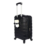 Travelers Club Luggage 3-Piece Expandable Hardsided 2-in-1, Black Luggage Set One Size