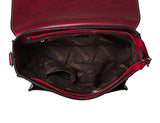 EOSUSI Women's Faux Leather Briefcases Messenger Bag Ladies Handbags, Red