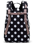 Herschel Supply Co. Girl's Nova Backpack (Little Kids/Big Kids) Polka Dot Black/White/Ash Rose One Size