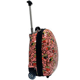 Owl Print Kids Hard Shell Luggage/Children Suitcase Carry On Luggage In 3 Colors (Pink)