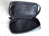 Penguin Men's Black Water Resistant Toiletry Travel Dopp Shave Kit Case Bag NWT