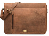 Dh Valley Genuine Buffalo Leather Messenger Bag In Vintage Style Shoulder Travel Bag Laptop Bag