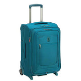 Delsey Luggage Hyperglide Carry On Luggage Lightweight Rolling Suitcase, Teal Blue