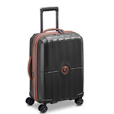 DELSEY Paris St. Tropez Hardside Expandable Luggage with Spinner Wheels, Black, Checked-Large 28 Inch