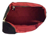 Adrienne Vittadini Diamond Quilted Velvet Extra Large Travel Plush Duffle Bag - Black