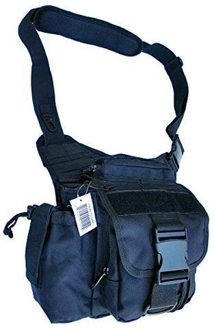 Explorer Multi-functional Tactical Messenger Bag Utility Pouch Sling Shoulder Pack, Black