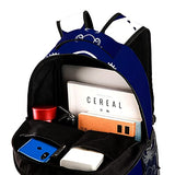 LORVIES Blue and White Octopus Lightweight School Classic Backpack Travel Rucksack for Girls Women Kids Teens