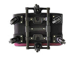 The Dance Angel Suitcase Hot Pink and Black"The Classic" Carry-On (Rolling Dance Bag With Costume