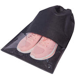 Shoe bag - 12 Pcs Shoe Storage Bags for Men and Women, Waterproof Large Travel Gym Shoe Bag Pouch Organizer, Black