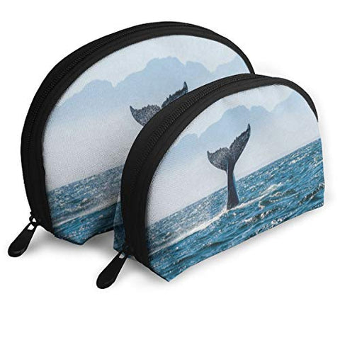 Makeup Bag Whale Tail Handy Shell Cosmetic Bags Case For Women