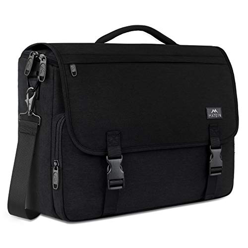 Messenger Bag for Men, Briefcases Lightweight Men's Laptop Bag 15.6 inch  Water Resistant Crossbody School Satchel Bags for Boys Computer Work Office