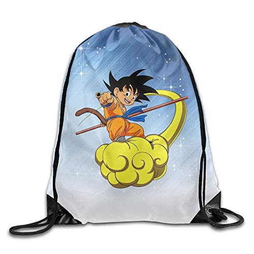 GBMVN Dragon Ball Z Goku Adjustable Unisex Drawstring Gym Sack Sport Bag