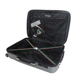 Mia Toro Italy Mantouvani Hardside Spinner Luggage 3pc Set, White