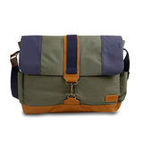 J World New York Sam Canvas Messenger Bag, Khaki, One Size