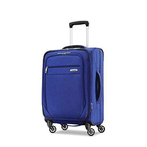 Samsonite Advena Expandable Softside Carry On Luggage With Spinner Wheels, 20 Inch, Cobalt Blue