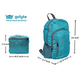 Golyte Lightweight Packable Travel Hiking Backpack Daypack Aqua Blue for Men Women Unisex