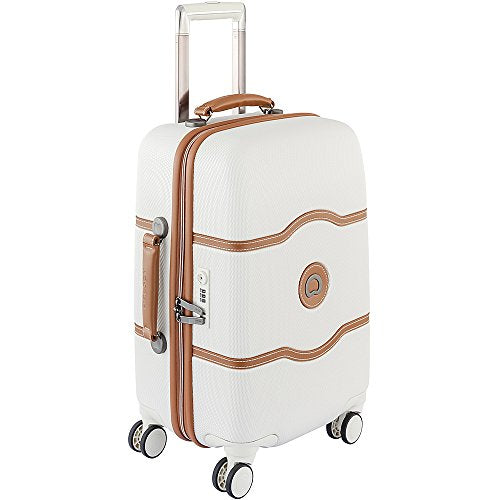 Delsey Luggage Chatelet Hard+ 21 Inch Carry On 4 Wheel Spinner Luggage, Champagne 21
