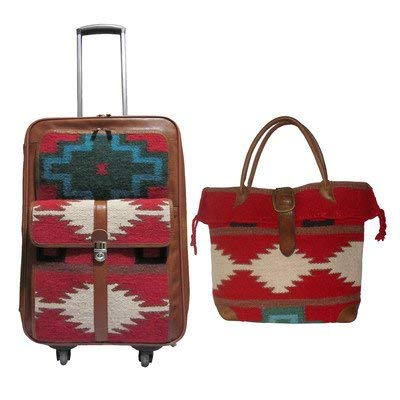 AmeriLeather Roamer 2 Pc. Carry-On Set (Red)