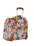 Lily Bloom Design Pattern Carry on Bag Wheeled Cabin Tote (Cabin Pink)