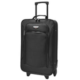 Travelers Club Euro II 3-Piece Softside Luggage Set, black