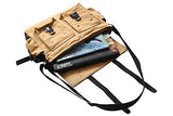 Devil Hunter 15.6" Men's Messenger Bag Vintage Canvas Leather Military Shoulder Laptop Bags
